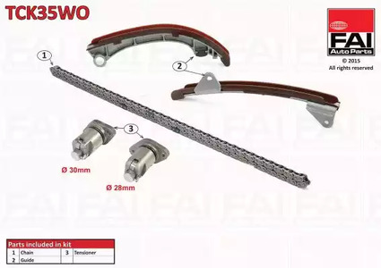 Комплект цепи грм FAI AUTOPARTS TCK35WO