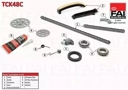 Комплект цели привода распредвала FAI AUTOPARTS TCK48C