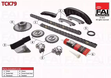 Комплект цепи грм FAI AUTOPARTS TCK79