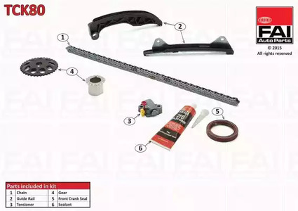 Комплект цепи грм FAI AUTOPARTS TCK80