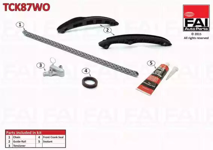 Комплект цепи грм FAI AUTOPARTS TCK87WO