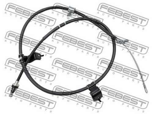 0199-pcgdj150lh трос ручного тормоза левый FEBEST 0199-PCGDJ150LH