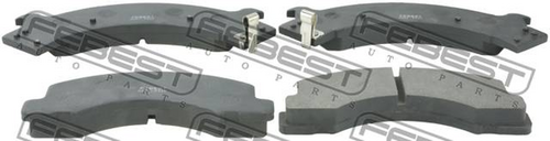 Колодки тормозные передние FEBEST 0201F22F