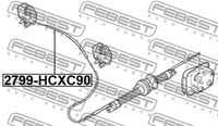 Трос капота FEBEST 2799-HCXC90