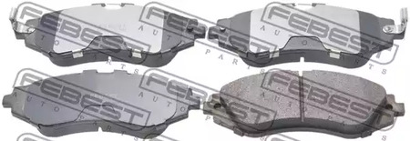 Комплект тормозных колодок дискового тормоза FEBEST 1001-J150F