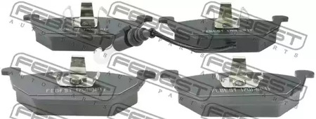 Комплект тормозных колодок дискового тормоза FEBEST 1701-8P1F