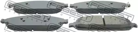 Комплект тормозных колодок дискового тормоза FEBEST 2001-COMF