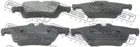 Комплект тормозных колодок дискового тормоза FEBEST 2101-CBSR