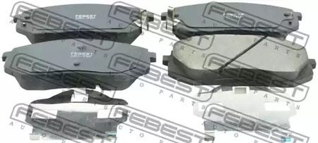 Комплект тормозных колодок дискового тормоза FEBEST 2201-FQF