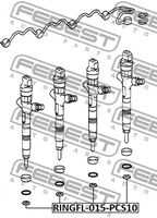 Кольцо уплотнительное FEBEST RINGFL-015-PCS10