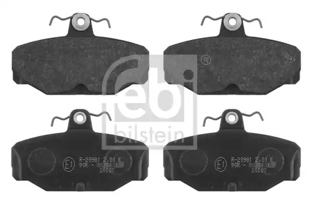 Комплект тормозных колодок дискового тормоза FEBI BILSTEIN 16169