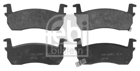 Комплект тормозных колодок дискового тормоза FEBI BILSTEIN 16261