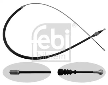 Тросик cтояночного тормоз FEBI BILSTEIN 24412