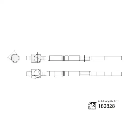182828 рулевая тягa FEBI BILSTEIN 182828
