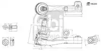 Наконечник рулевой bmw 32 10 6 880 696 FEBI BILSTEIN 186264