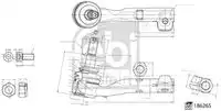 Наконечник рулевой bmw 32 10 6 880 698 FEBI BILSTEIN 186265