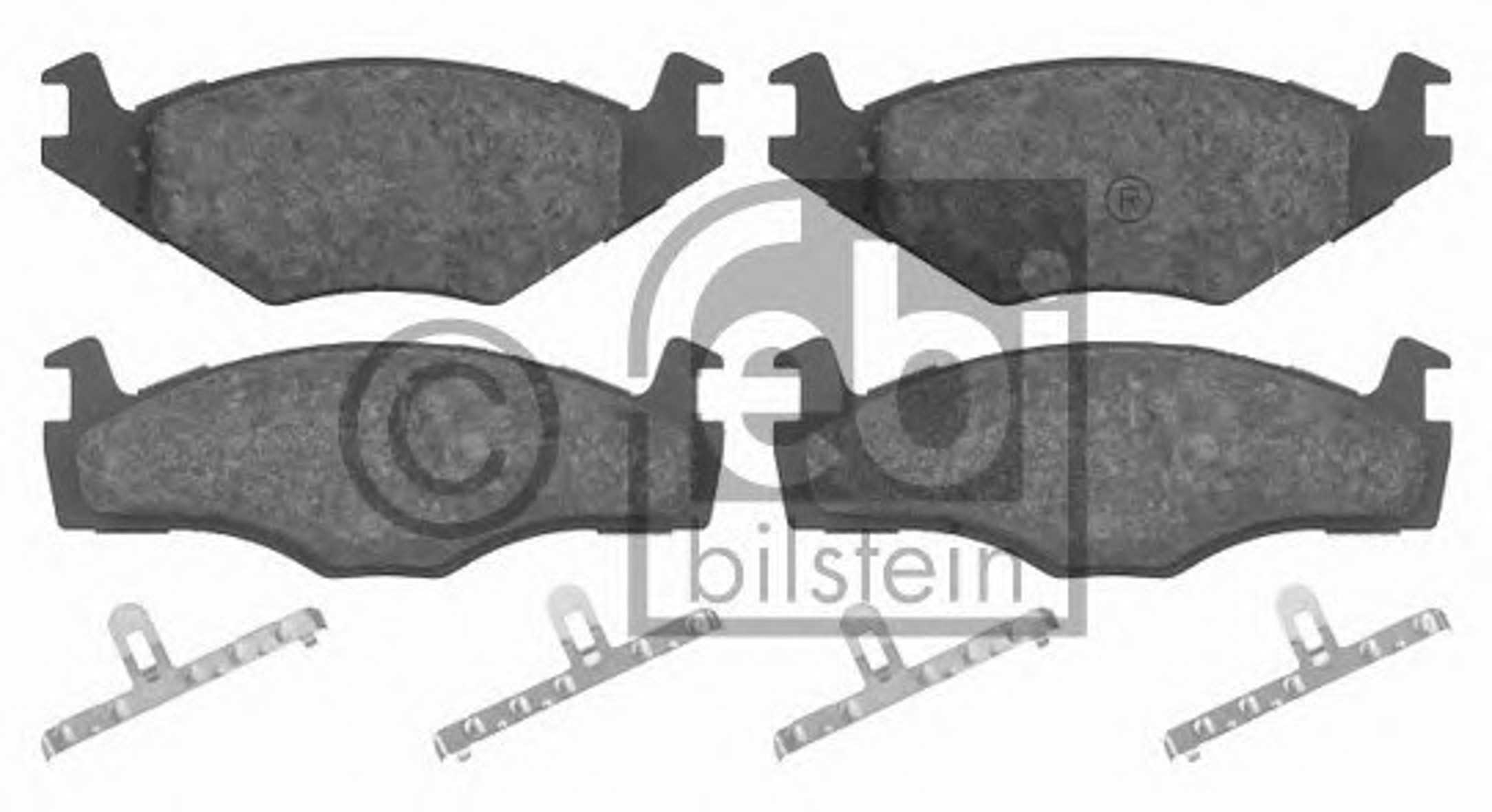 Комплект тормозных колодок дисковый тормоз FEBI BILSTEIN 16012