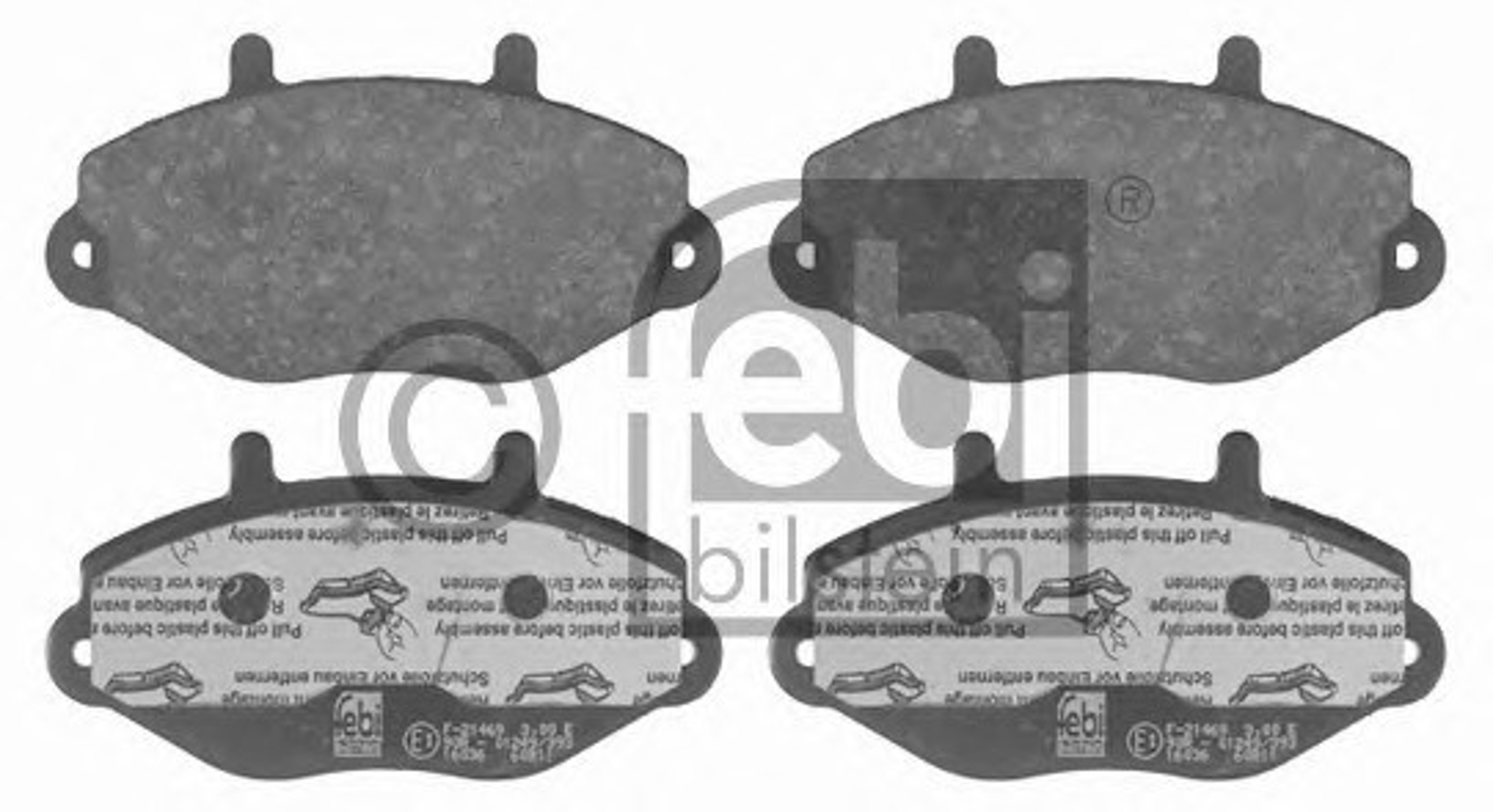 Колодки тормозные дисковые FEBI BILSTEIN 16036