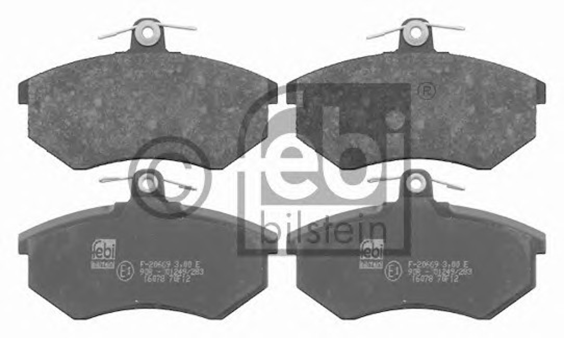 Комплект тормозных колодок дисковый тормоз FEBI BILSTEIN 16078