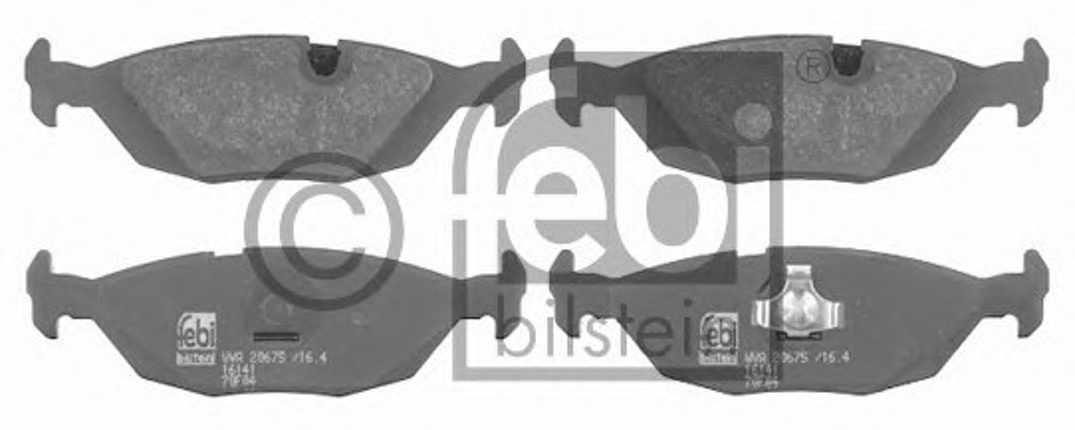 Комплект тормозных колодок дисковый тормоз FEBI BILSTEIN 16141