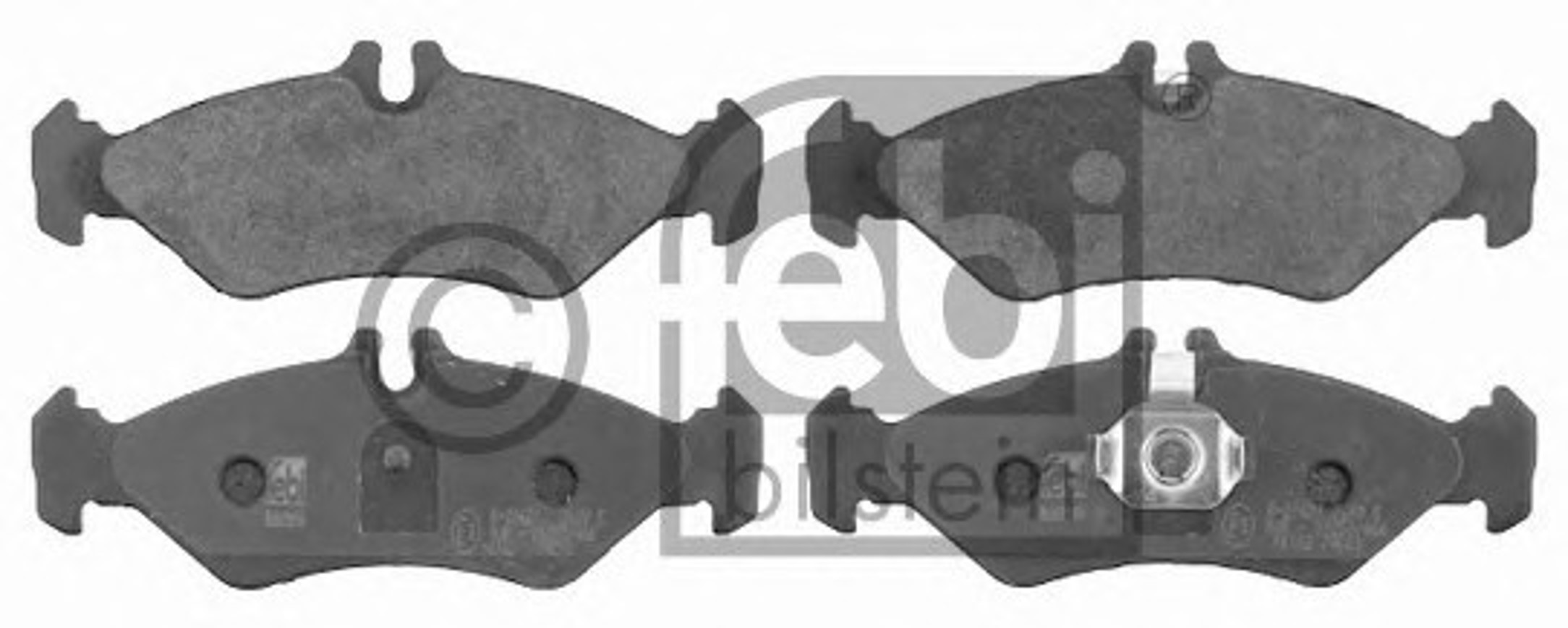 Комплект тормозных колодок дисковый тормоз FEBI BILSTEIN 16162