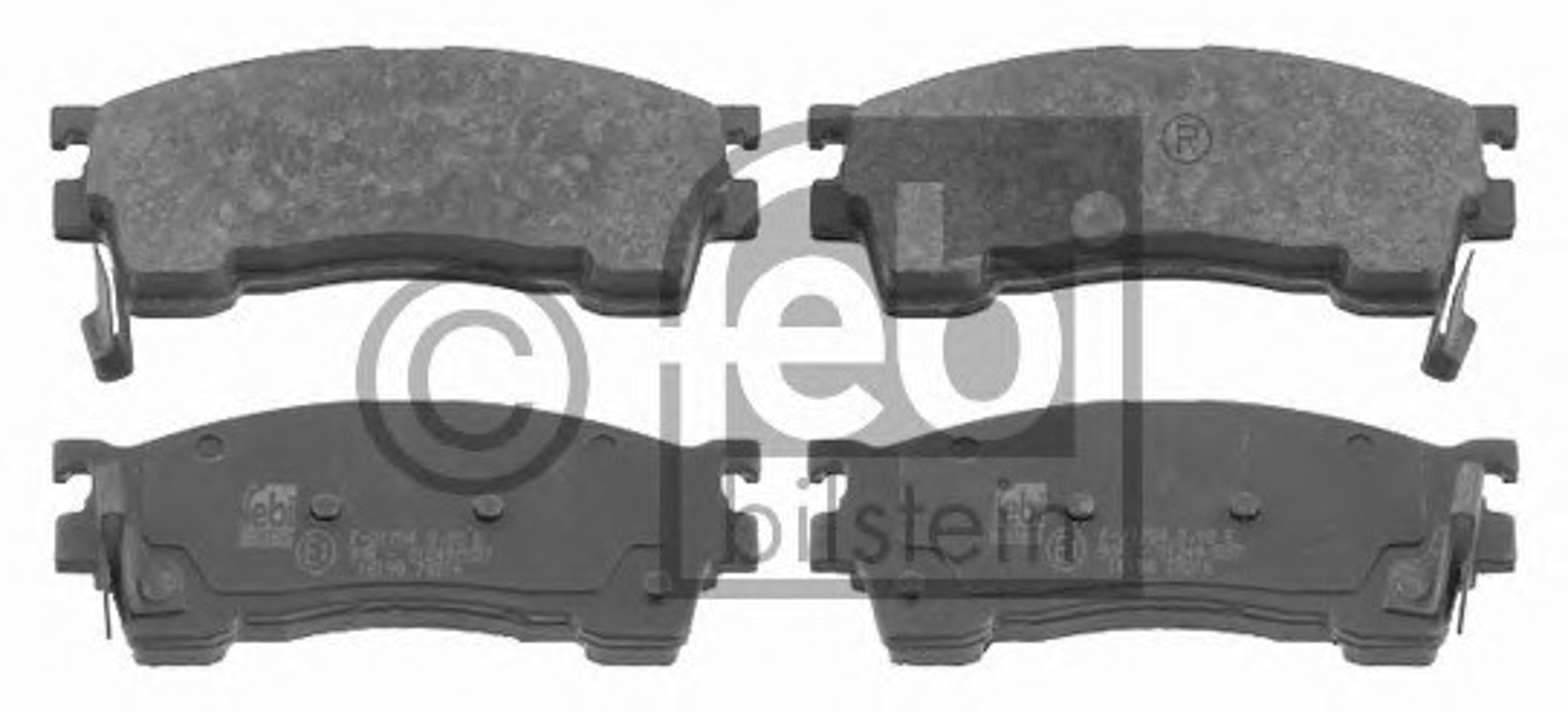Комплект тормозных колодок дисковый тормоз FEBI BILSTEIN 16198