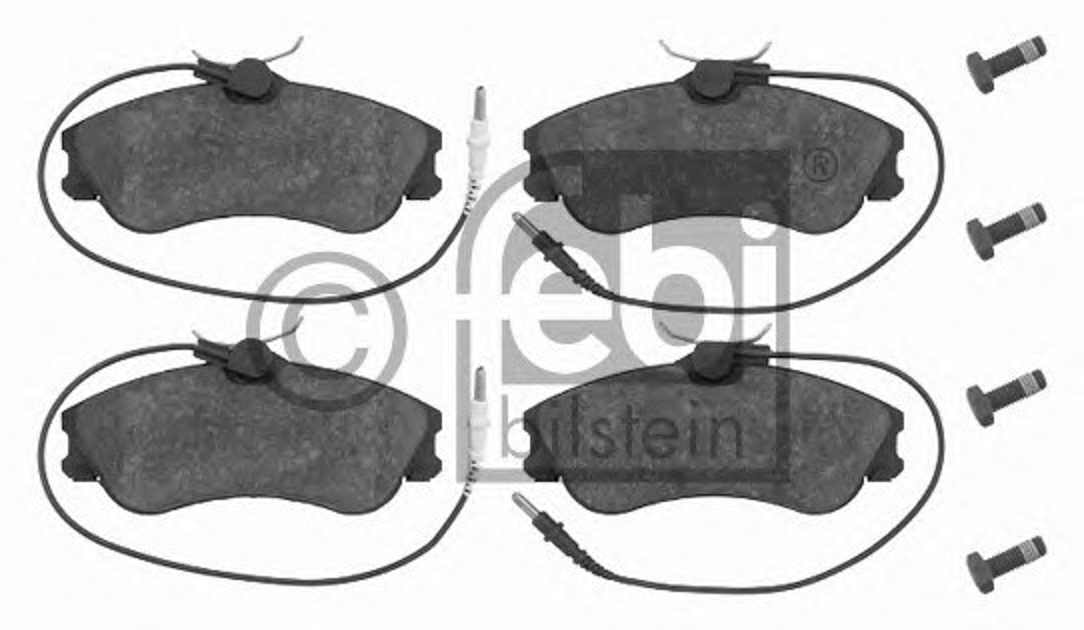 Комплект тормозных колодок дисковый тормоз FEBI BILSTEIN 16237