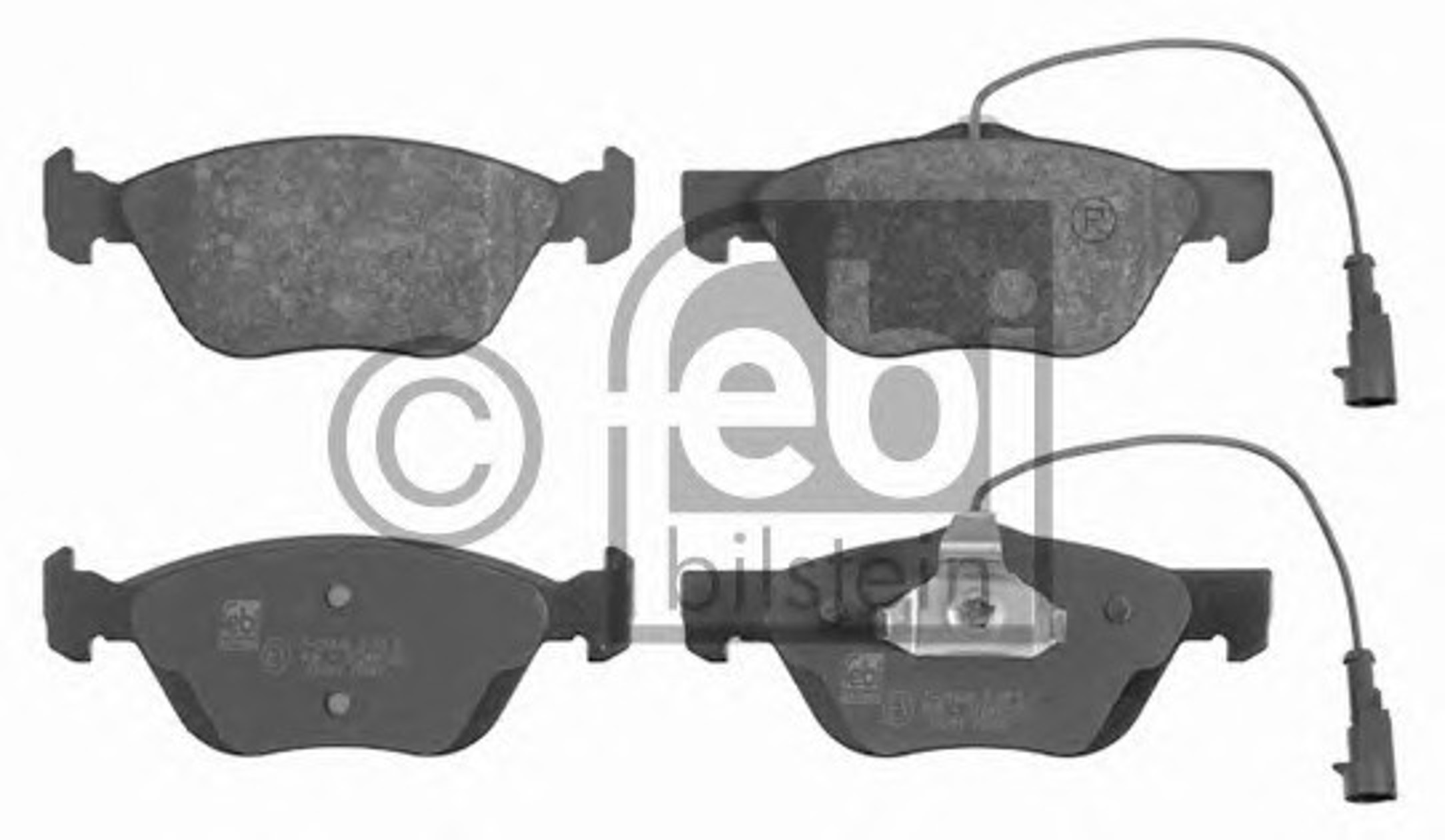 Комплект тормозных колодок дисковый тормоз FEBI BILSTEIN 16244
