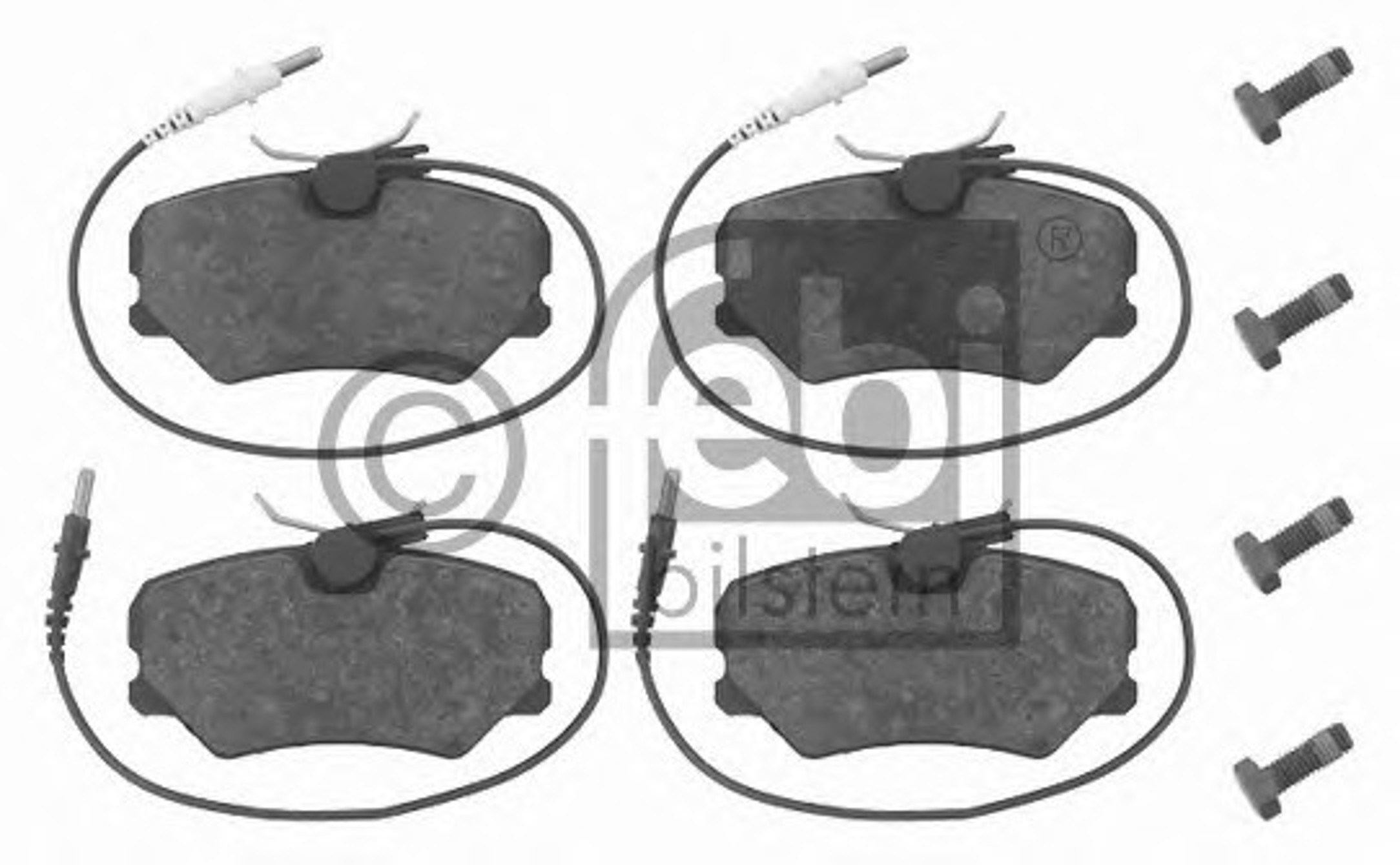 Комплект тормозных колодок дисковый тормоз FEBI BILSTEIN 16258