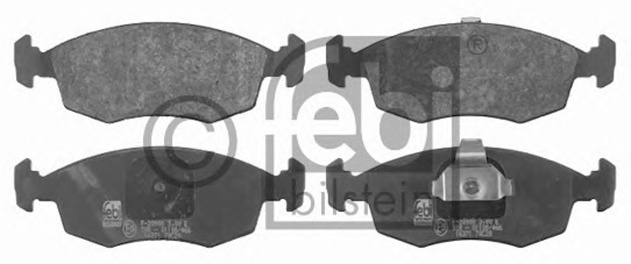 Комплект тормозных колодок дисковый тормоз FEBI BILSTEIN 16371