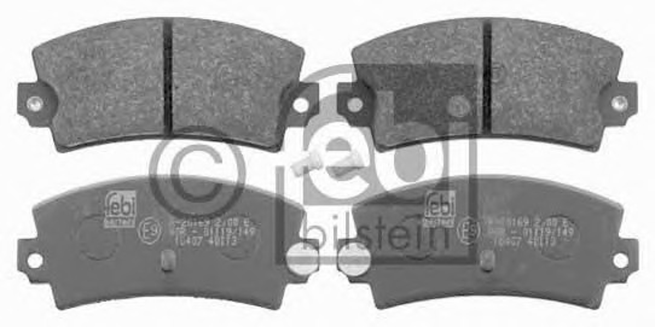 Комплект тормозных колодок дисковый тормоз FEBI BILSTEIN 16407