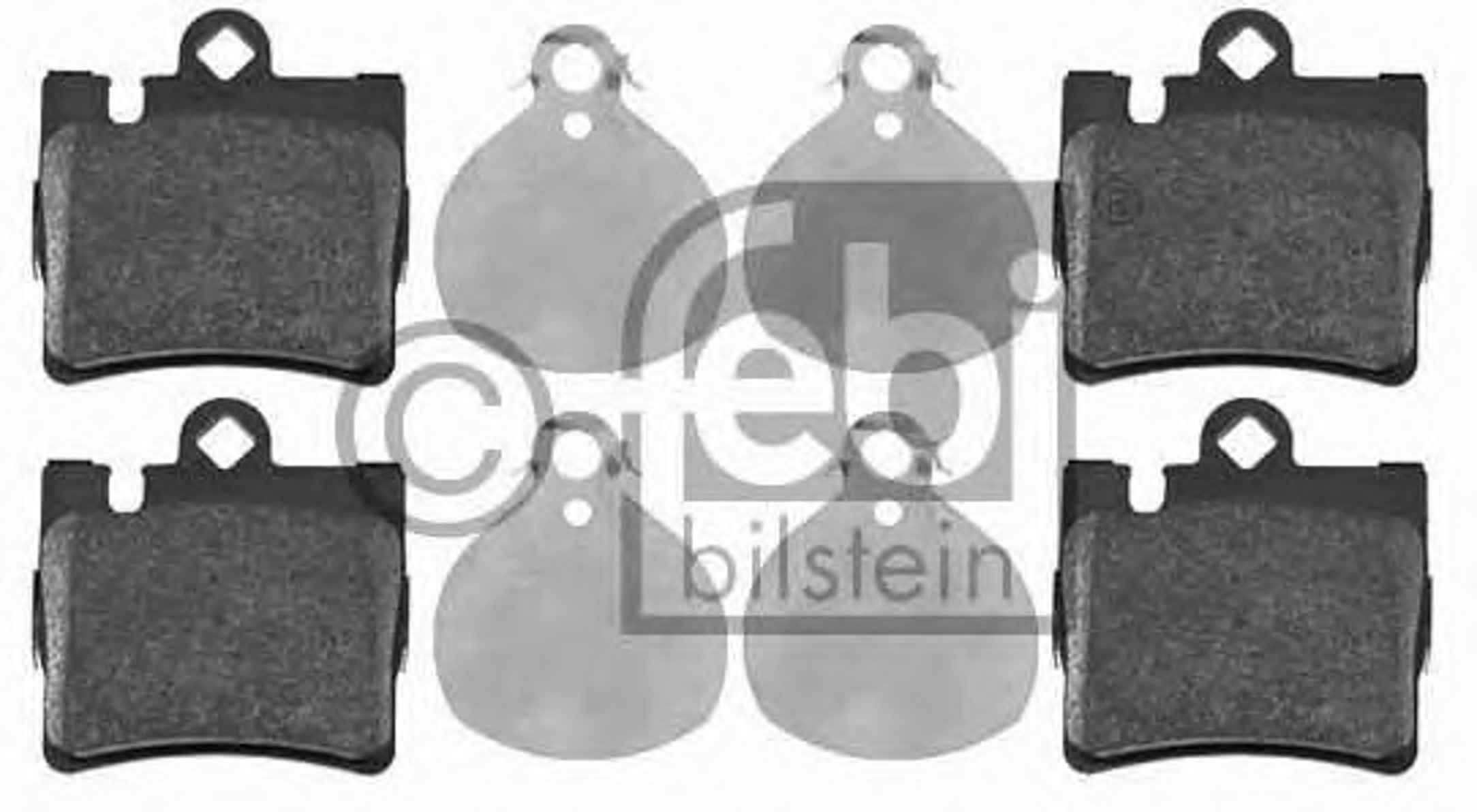 Комплект тормозных колодок дисковый тормоз FEBI BILSTEIN 16438