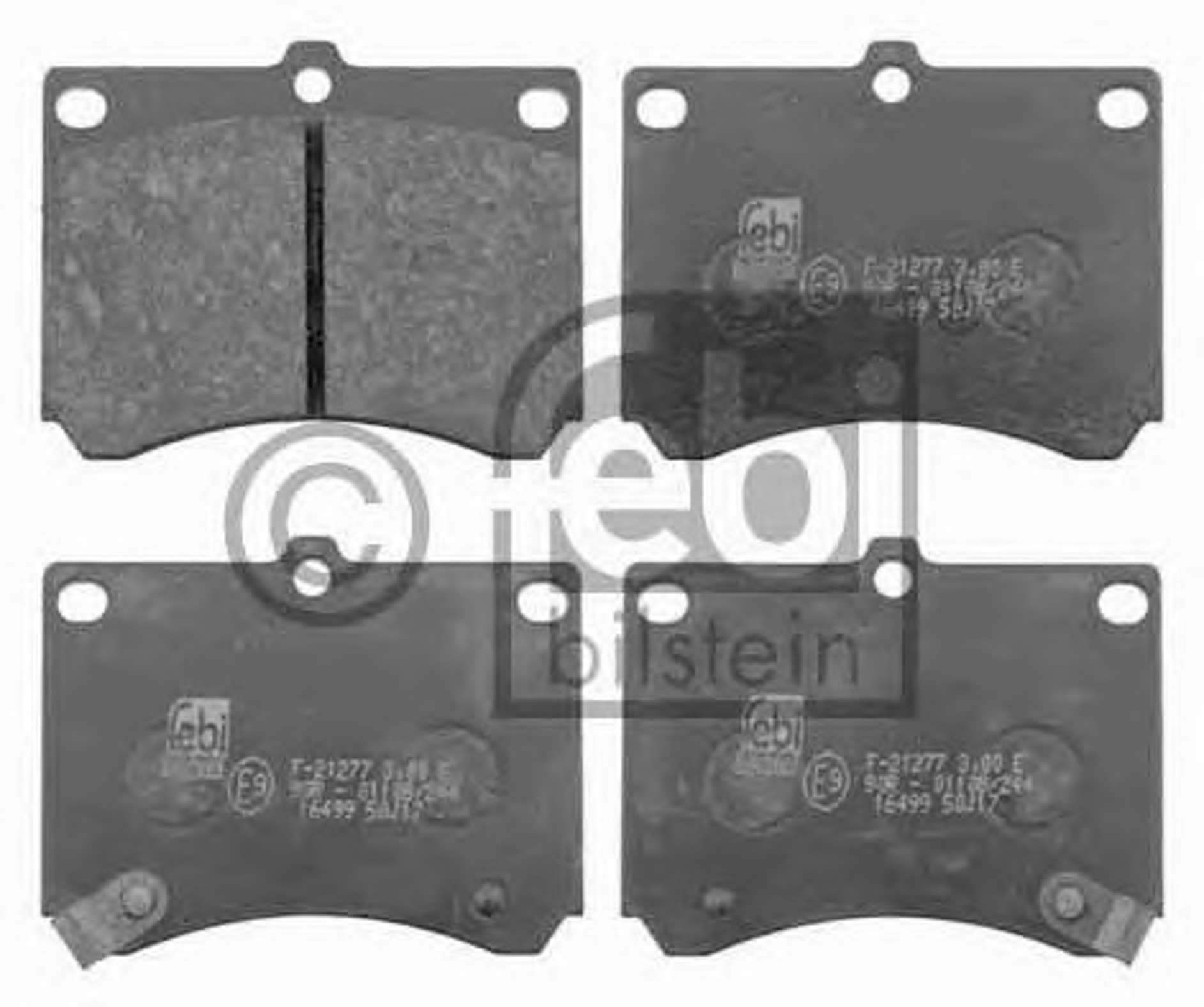 Комплект тормозных колодок дисковый тормоз FEBI BILSTEIN 16499