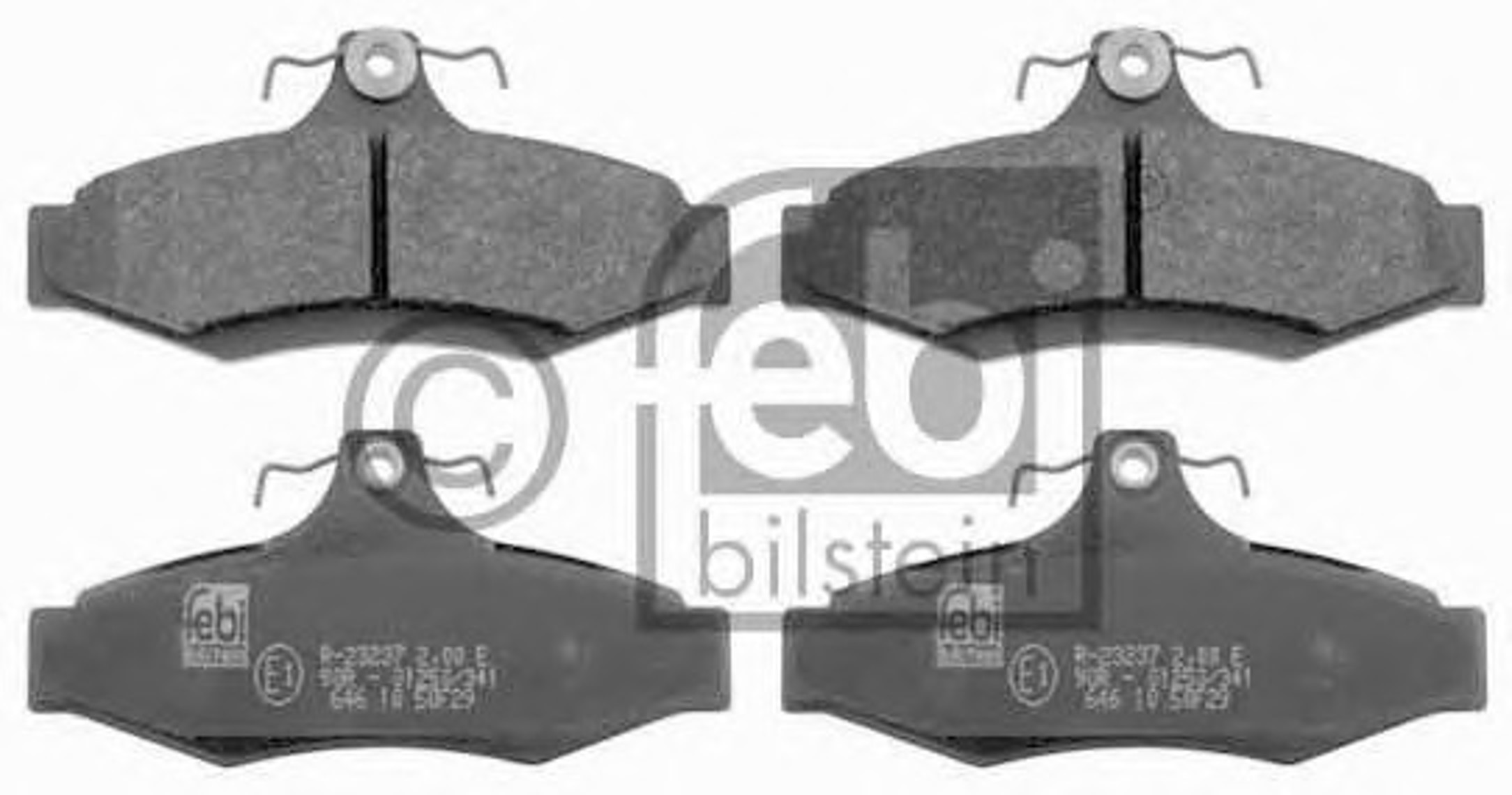 Комплект тормозных колодок дисковый тормоз FEBI BILSTEIN 16507