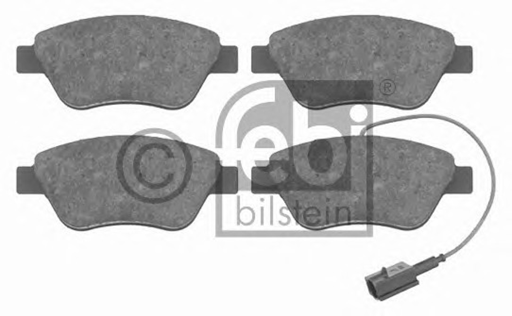 Комплект тормозных колодок дисковый тормоз FEBI BILSTEIN 16555