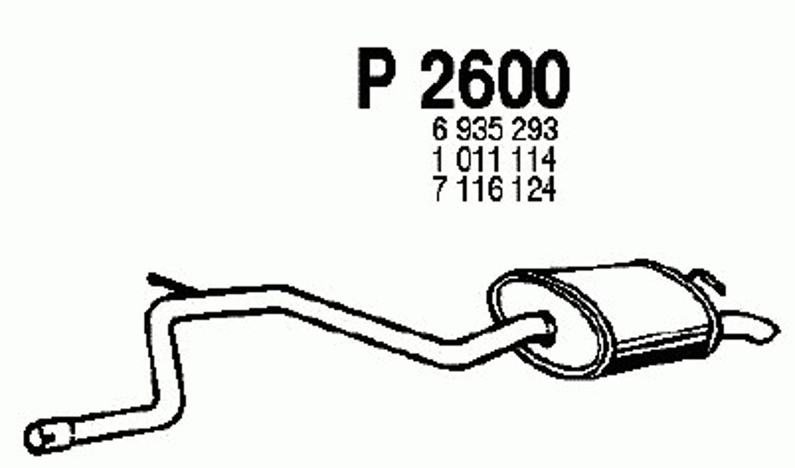 Глушитель FENNO P2600