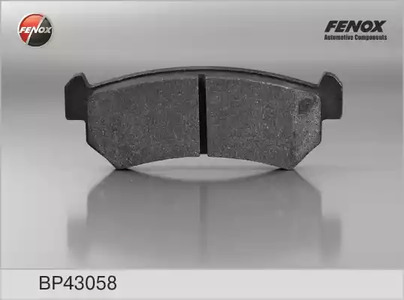 Комплект тормозных колодок дискового тормоза FENOX BP43058