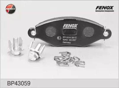 Комплект тормозных колодок дискового тормоз FENOX BP43059