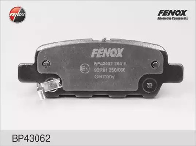 Комплект тормозных колодок дискового тормоза FENOX BP43062