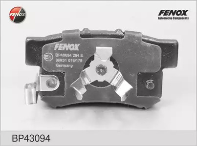 Комплект тормозных колодок дискового тормоз FENOX BP43094