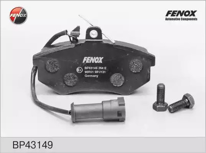 Комплект тормозных колодок дискового тормоза FENOX BP43149