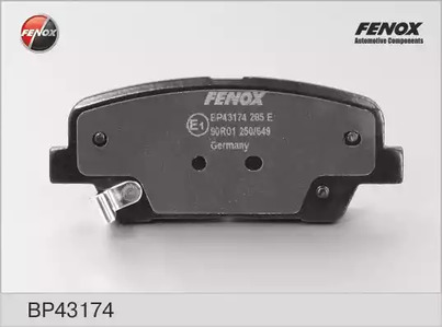 Комплект тормозных колодок дискового тормоза FENOX BP43174