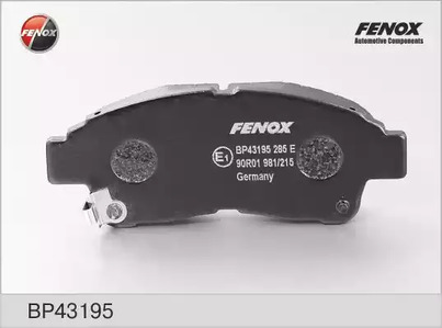 Комплект тормозных колодок дискового тормоз FENOX BP43195