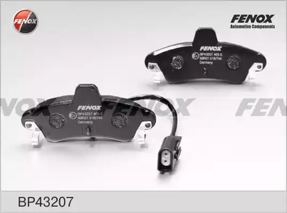 Комплект тормозных колодок дискового тормоза FENOX BP43207