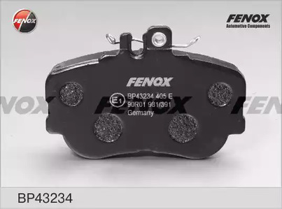 Комплект тормозных колодок дискового тормоз FENOX BP43234