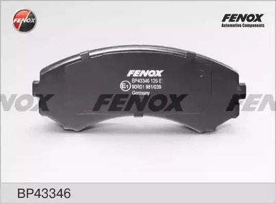 Комплект тормозных колодок дискового тормоз FENOX BP43346