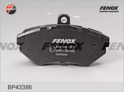 Комплект тормозных колодок дискового тормоза FENOX BP43386