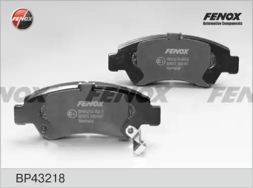 Колодки тормозные дисковые FENOX BP43218
