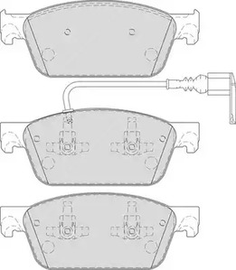 Комплект тормозных колодок дискового тормоза + FERODO FVR4302