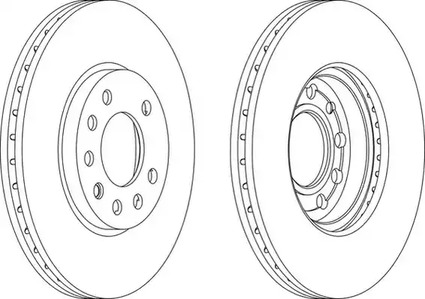 Диск тормозной FERODO DDF1042C